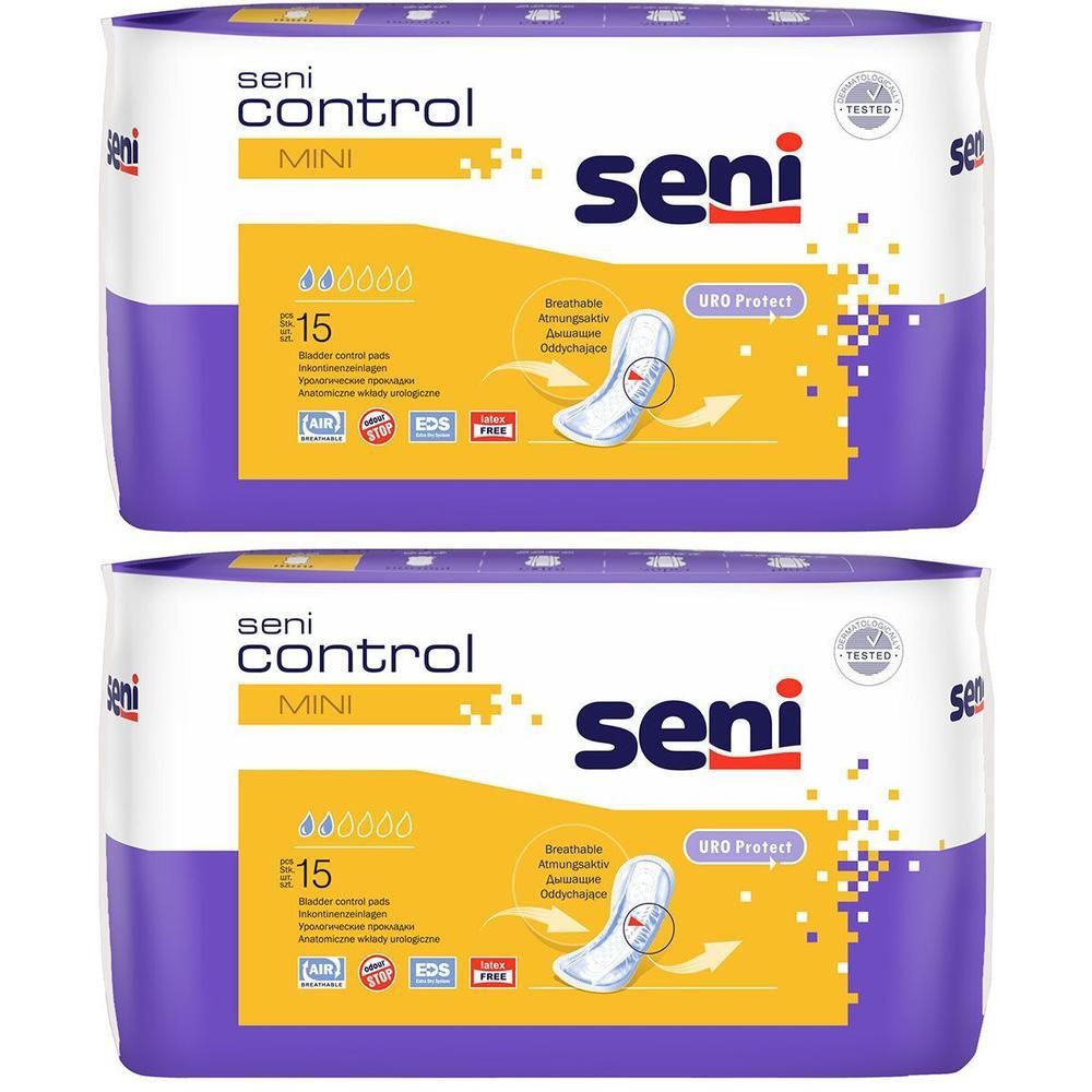Seni Control Inkontinenzeinlage mini 2x 2x15 St