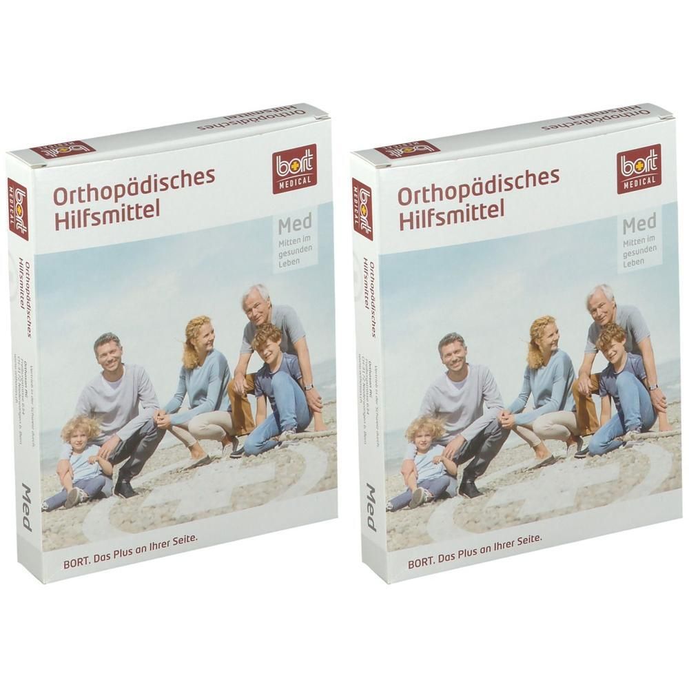 Bort Handgelenkstütze m.eingef.Daumenaussp.M blau 2x 2x1 St Bandage(s)