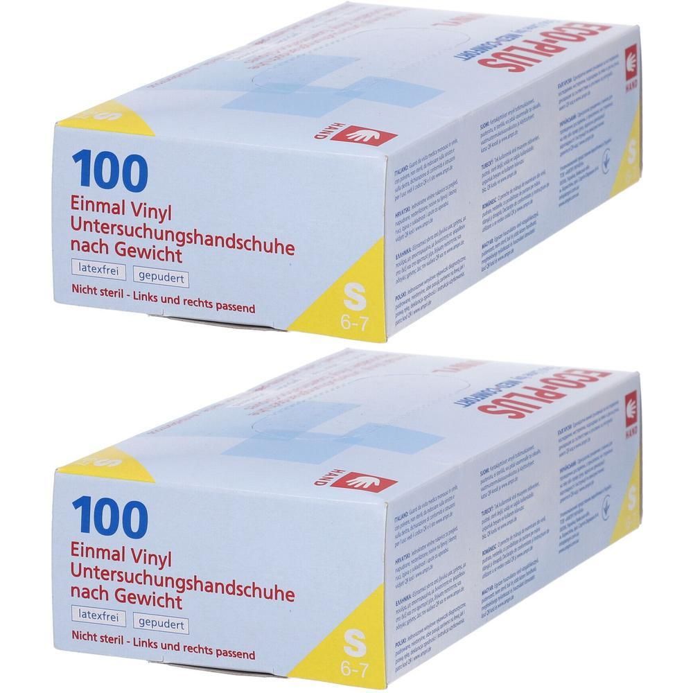 Handschuhe Einmal Vinyl klein 2x 2x100 St