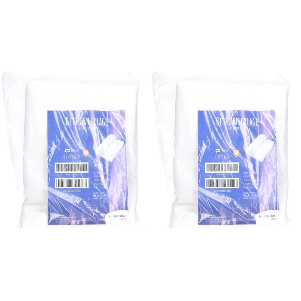 Molton Bettunterlage 70x150 cm 2x 2x1 St