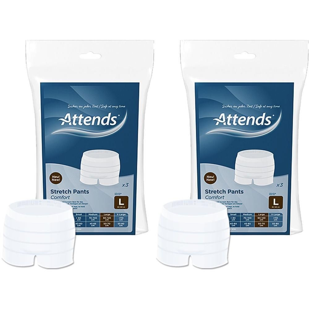 Attends Stretch Pants Comfort L 2x 2x3 St