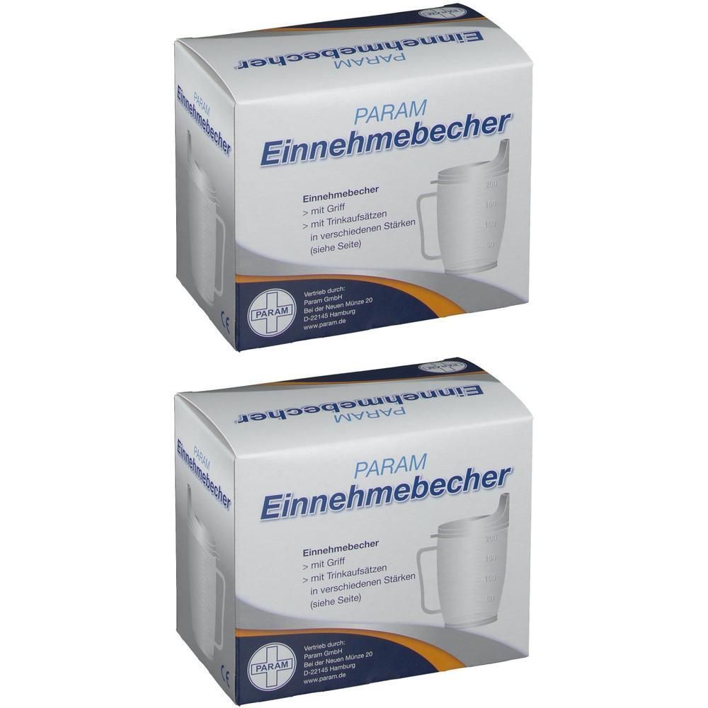 Einnehmebecher Kunststoff m.Griff Set 4+12 mm 2x 2x1 St