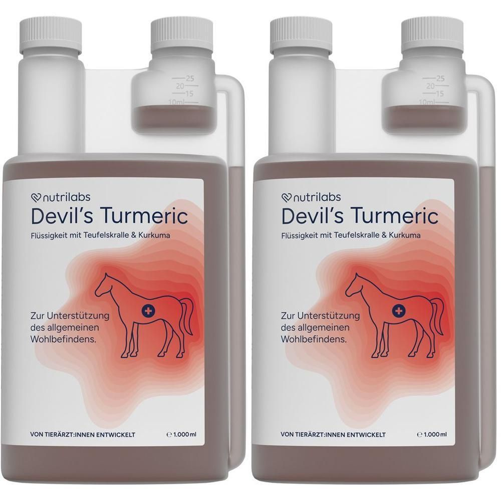 Devil's Turmeric flüssig f.Pferde 2x 2x1 l Flüssigkeit