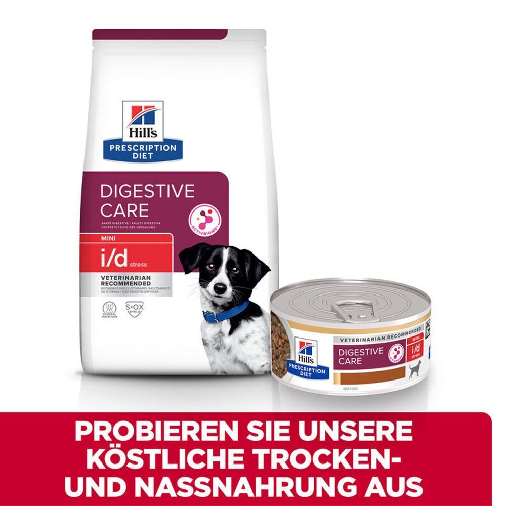 Hill's Prescription Diet i/d Stress Mini Hundefutter mit Huhn 2x6 kg - Shop  Apotheke