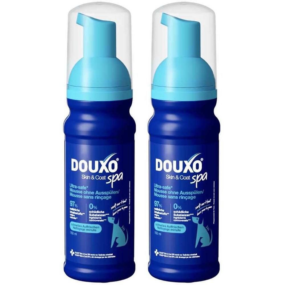 Douxo SPA Mousse ohne Ausspülen für Hunde 2x 2x150 ml