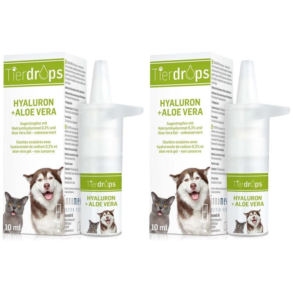 Tierdrops Hyaluron + Aloe Vera 2x 2x10 ml