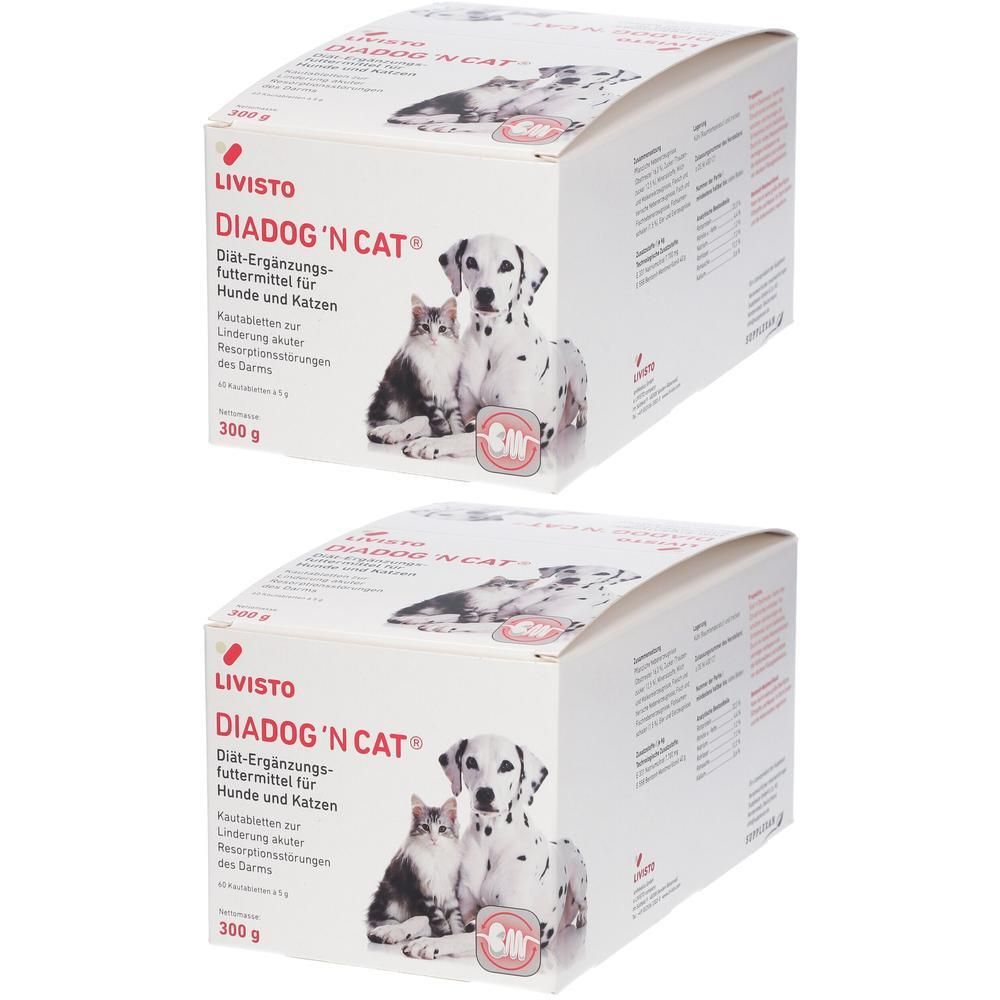 Diadog N Cat Kautabletten f.Hunde/Katzen 2x 2x60x5 g