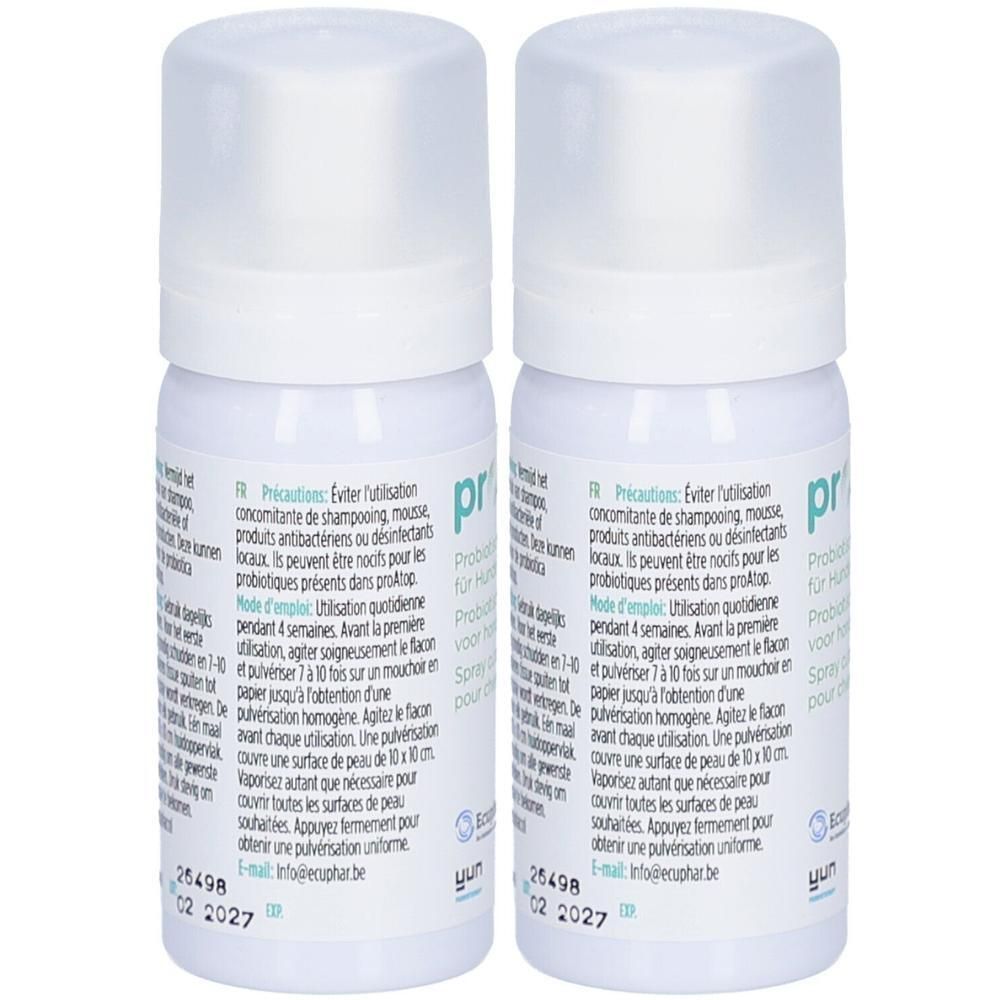 proAtop probiotisches Hautspray f. Hunde 2x 2x50 ml Spray