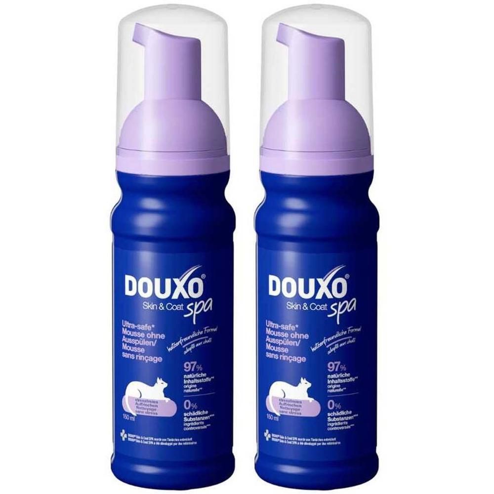 Douxo SPA Mousse ohne Ausspülen für Katzen 2x 2x150 ml