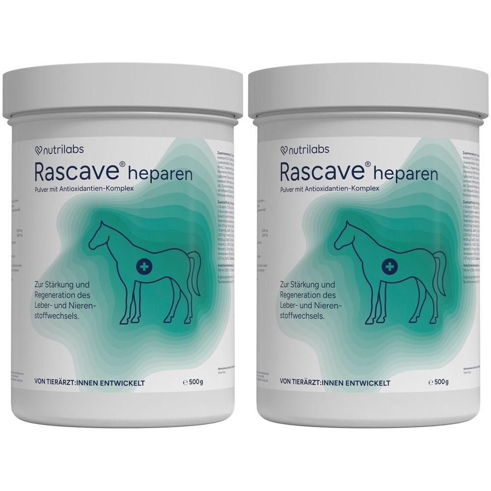 Rascave heparen Pulver f.Pferde 2x 2x500 g