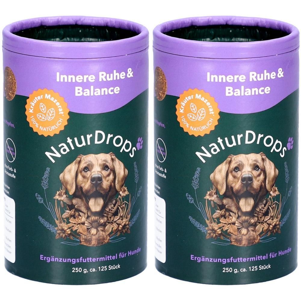 Naturdrops Innere Ruhe & Balance f.Hunde 2x 2x250 g