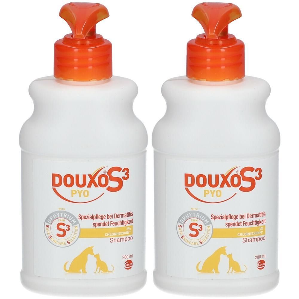 Douxo S3 PYO Shampoo f.Hunde/Katzen 2x 2x200 ml