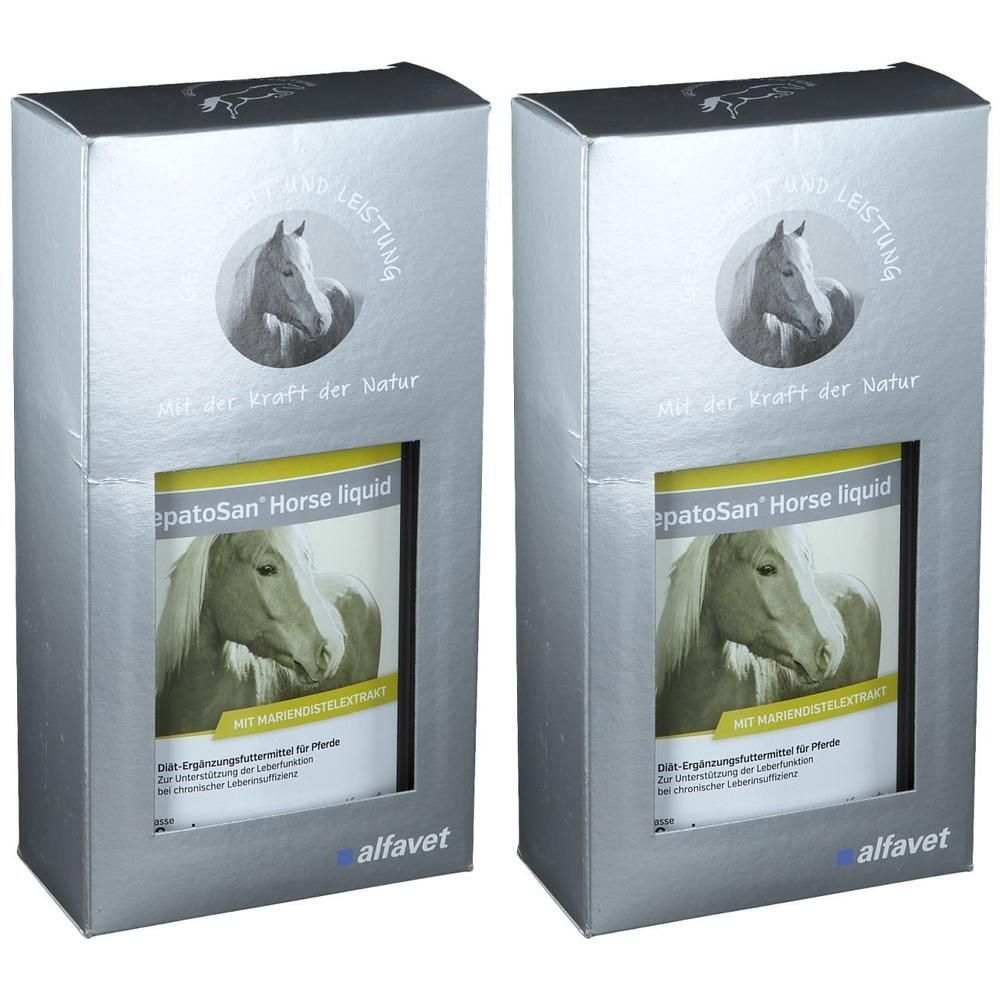 Hepatosan Horse liquid Ergänzungsfutterm.f.Pferde 2x 2x1000 ml Liquidum