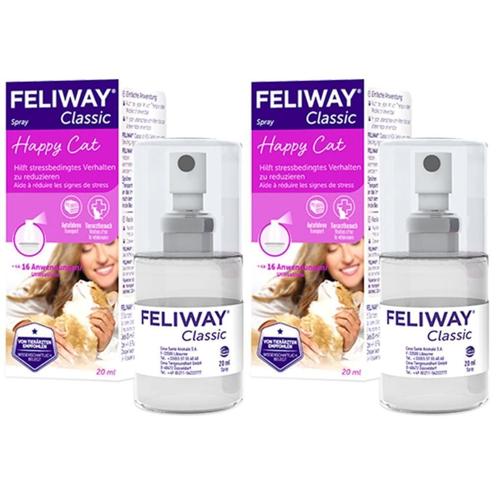 Feliway Classic Transport Spray f.Katzen 2x 2x20 ml