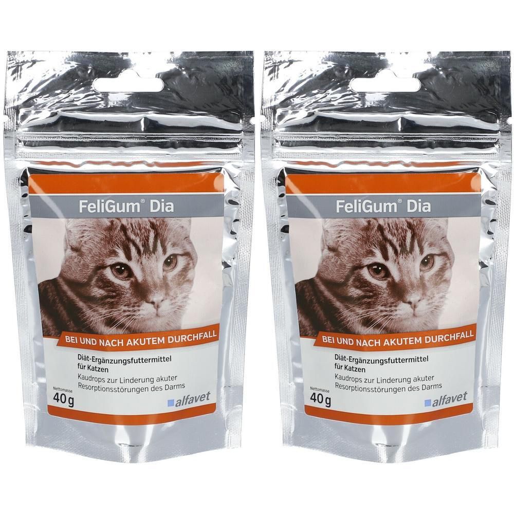 Feligum Dia Kaudrops f.Katzen 2x 2x40 g Kautabletten