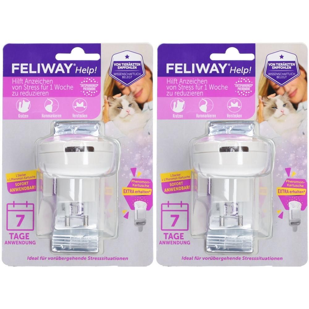 Feliway Help Start-Set f.Katzen 2x 2x1x340 mg Suspension für einen Vernebler