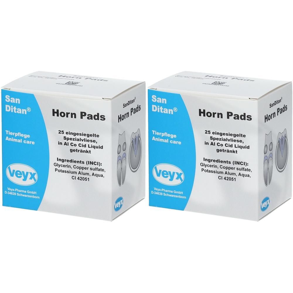 Sanditan Horn Pads f.Huf und Klaue vet. 2x 2x25 St Tücher