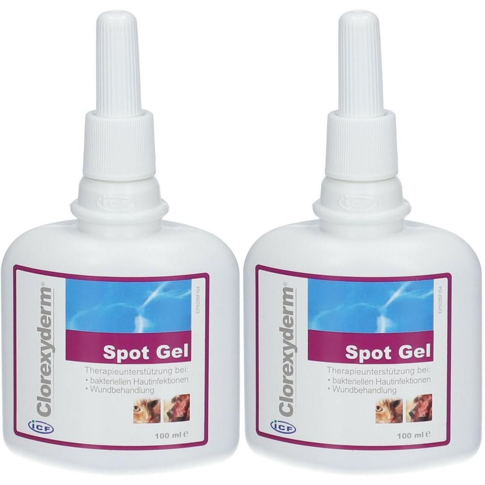 Clorexyderm Spot Gel f.Hunde/Katzen 2x 2x100 ml