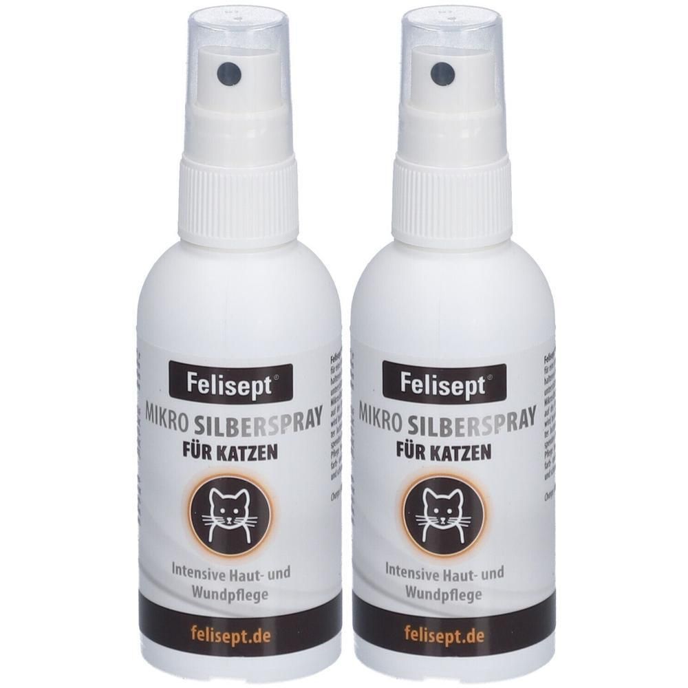 Felisept Mikro Silberspray f.Katzen 2x 2x75 ml Spray