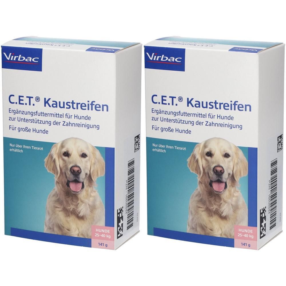 C.e.t. Kaustreifen f.große Hunde 2x 2x141 g Streifen