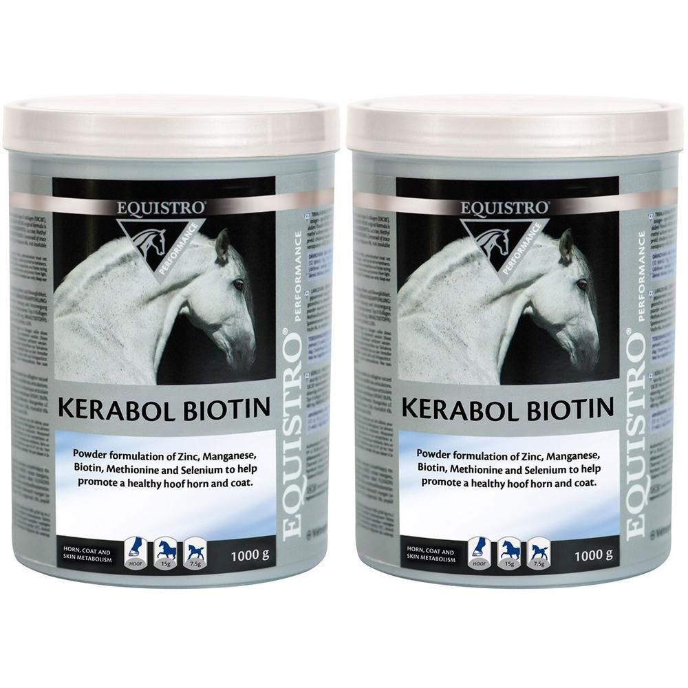 Equistro Kerabol Biotin Erg.Futterm.Pulver f.Pferd 2x 2x1 kg Pulver