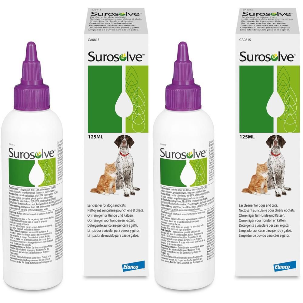 Surosolve Ohrreiniger flüssig f.Hunde/Katzen 2x 2x125 ml Flüssigkeit