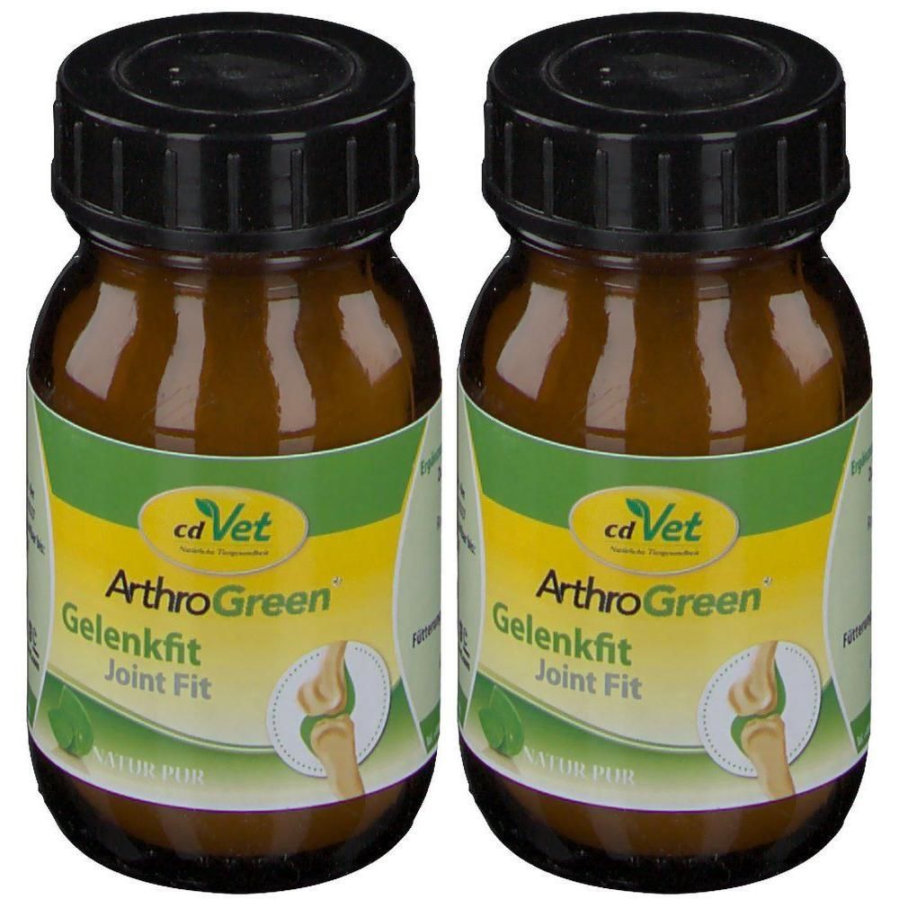 Arthrogreen Gelenkfit Pulver f.Hunde/Katzen/Pferde 2x 2x70 g