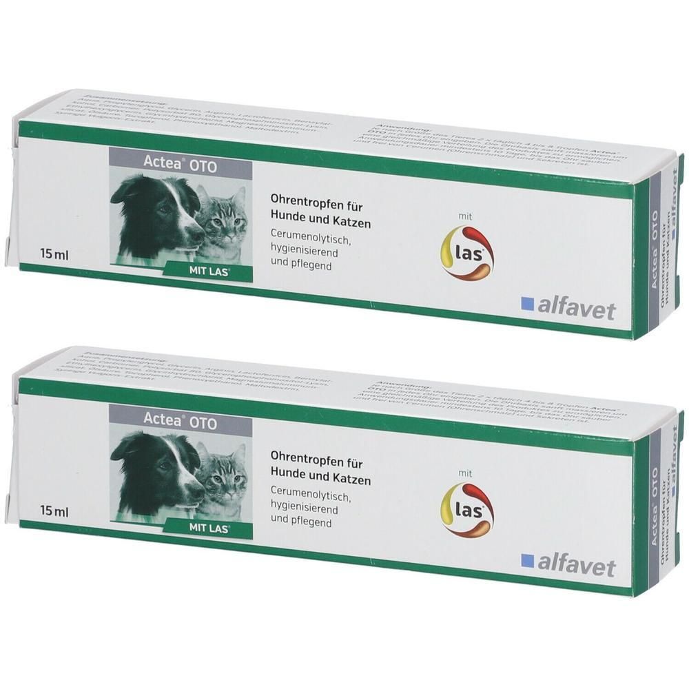 Actea OTO Ohrentropfen f.Hunde und Katzen 2x 2x15 ml