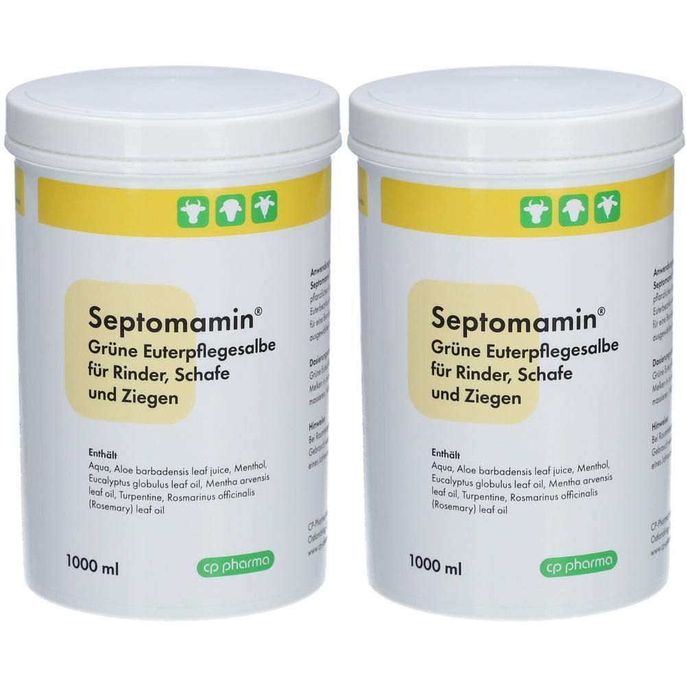 CP Septomamin Grüne Euterpflegesalbe ad us.vet. 2x 2x1000 ml Salbe