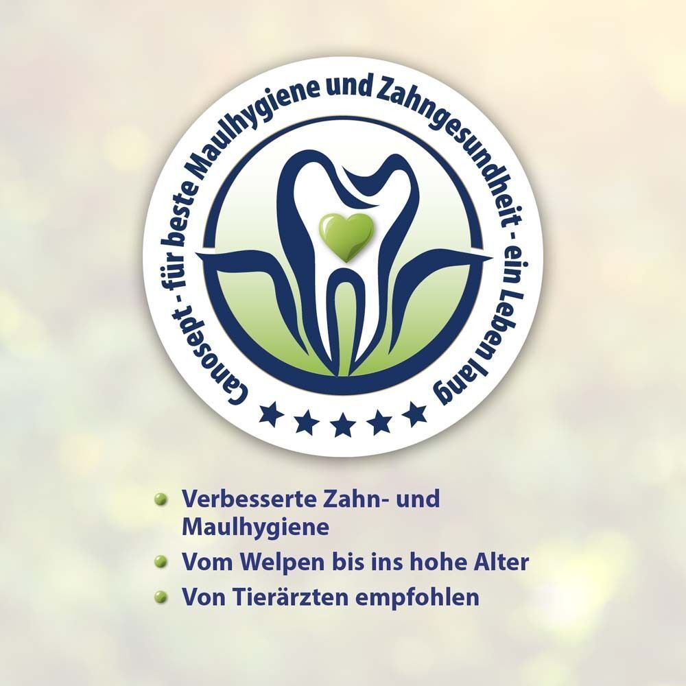 Logo mit Zahn und Herz. Aufschrift: Für beste Maulhygiene und Zahngesundheit - ein Leben lang.