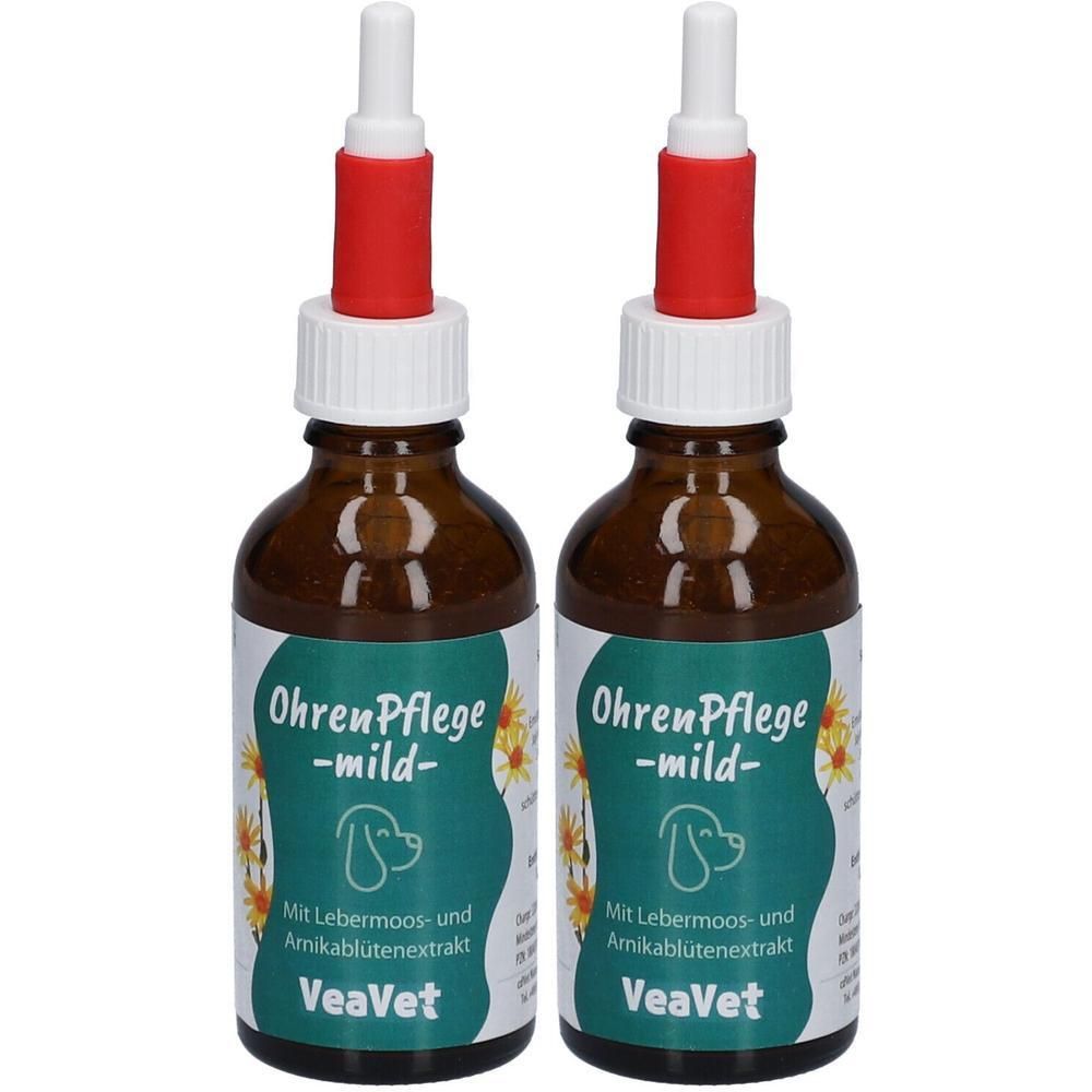 Veavet Ohrenpflege mild vet. 2x 2x50 ml Tropfen