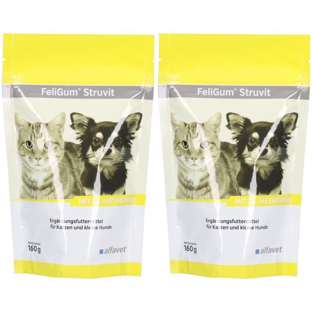 Feligum Struvit Kaudrops f.Katzen/kleine Hunde 2x 2x160 g Kaudragees