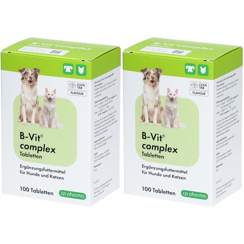 CP B-Vit complex Erg.Futterm.Tabl.f.Hunde/Katzen 2x 2x100 St Tabletten