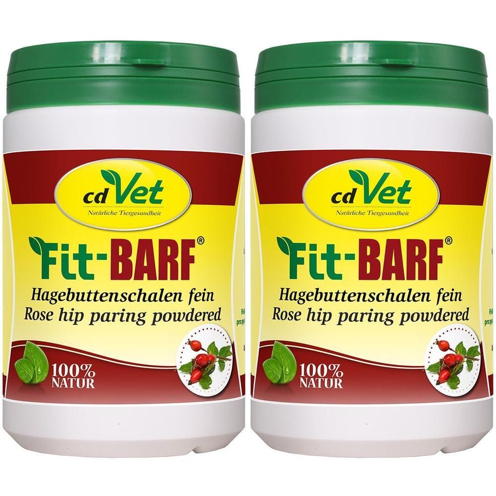 Fit-Barf Hagebuttenschalen fein Pulver f.Hunde 2x 2x500 g