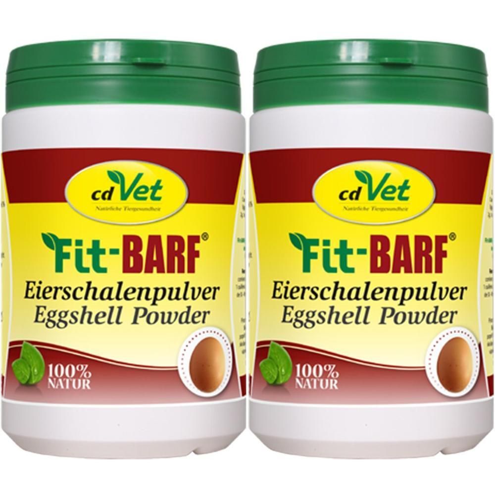 Fit-Barf Eierschalenpulver f.Hunde/Katzen 2x 2x1000 g Pulver