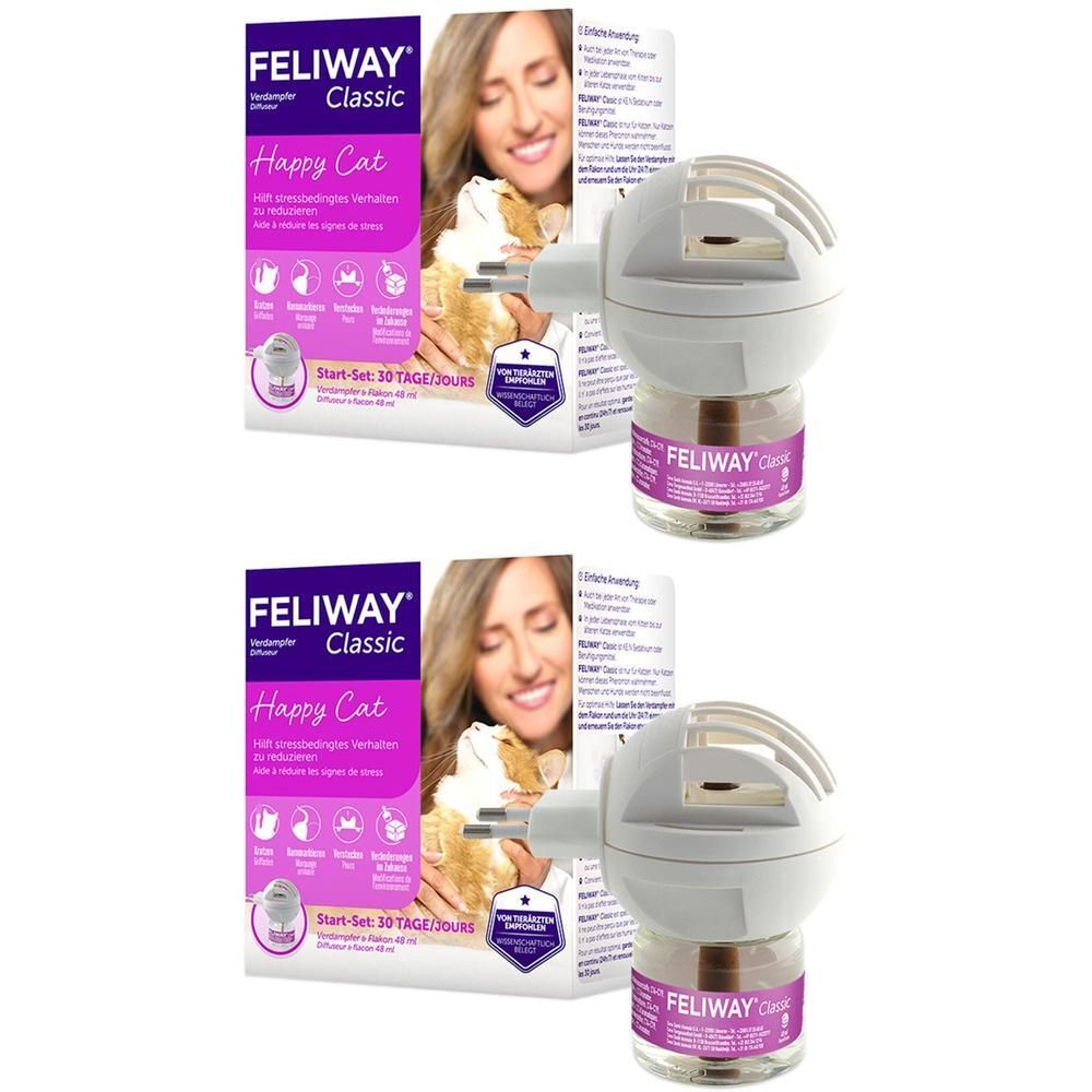 Feliway Classic Start-Set f.Katzen 2x 2x48 ml Lösung für einen Vernebler