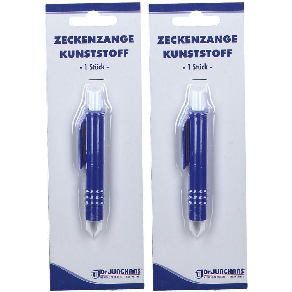 Zeckenzange Kunststoff 2x 2x1 St