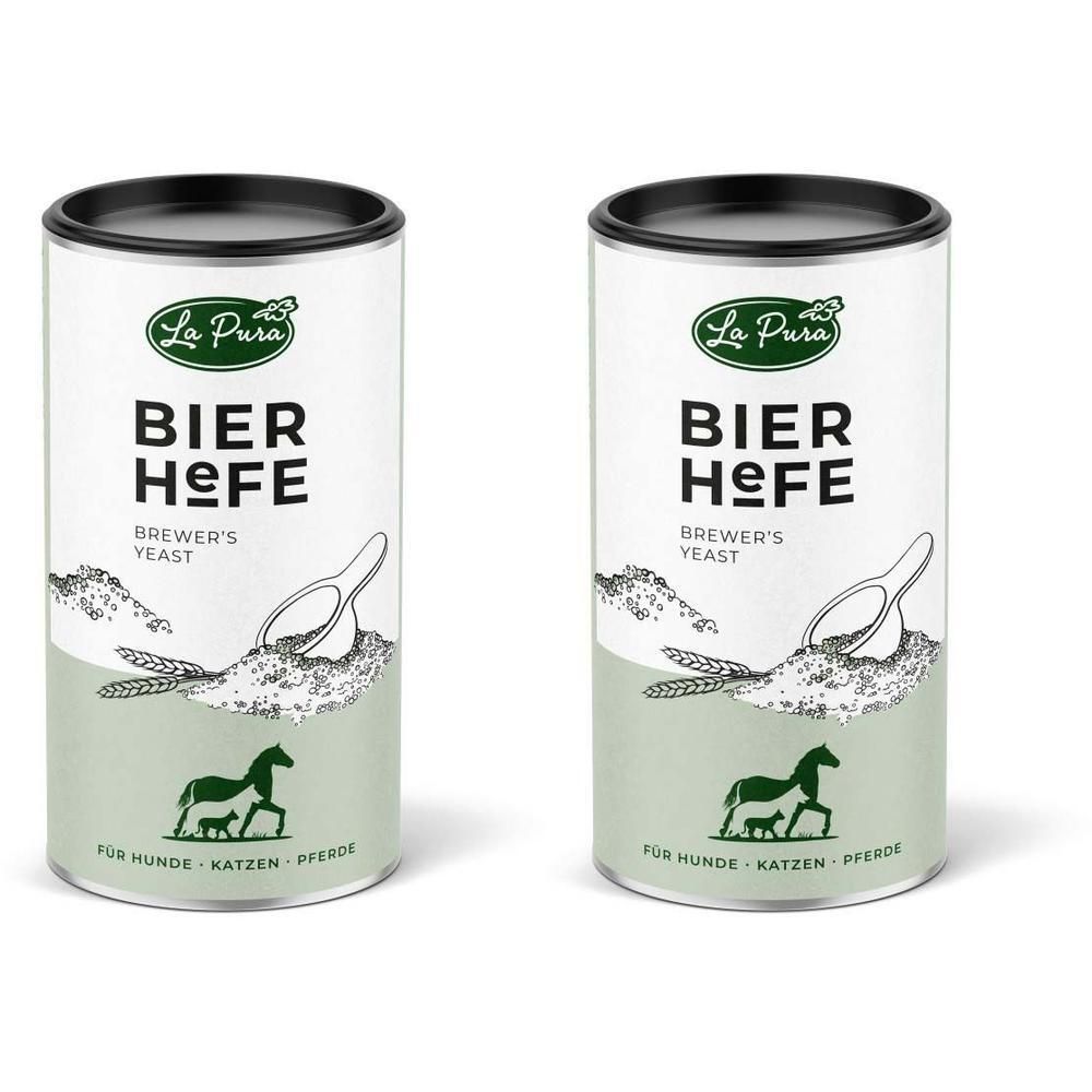 Lapura Bierhefe Pulver f.Hunde/Katzen/Pferde 2x 2x250 g
