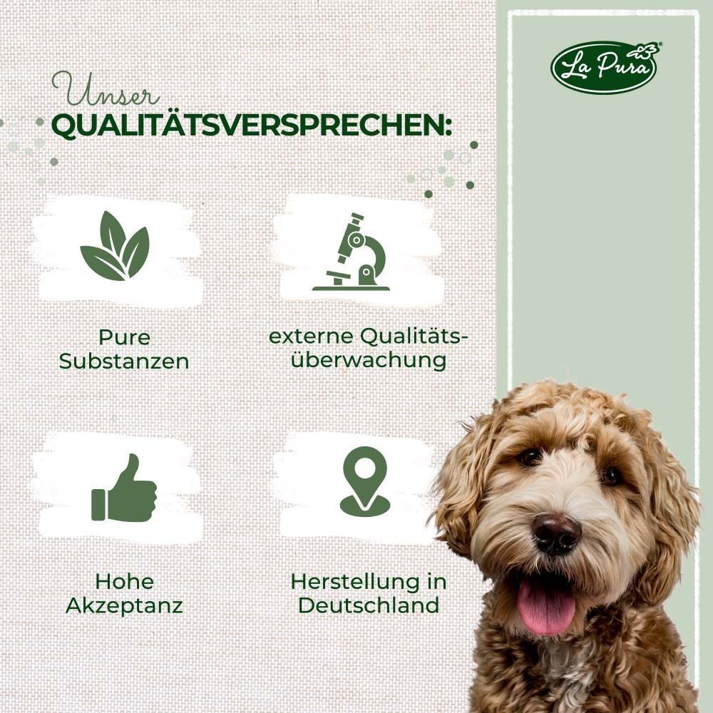 Illustration: Pure Substanzen, externe Qualitätsüberwachung, hohe Akzeptanz, Herstellung in Deutschland.