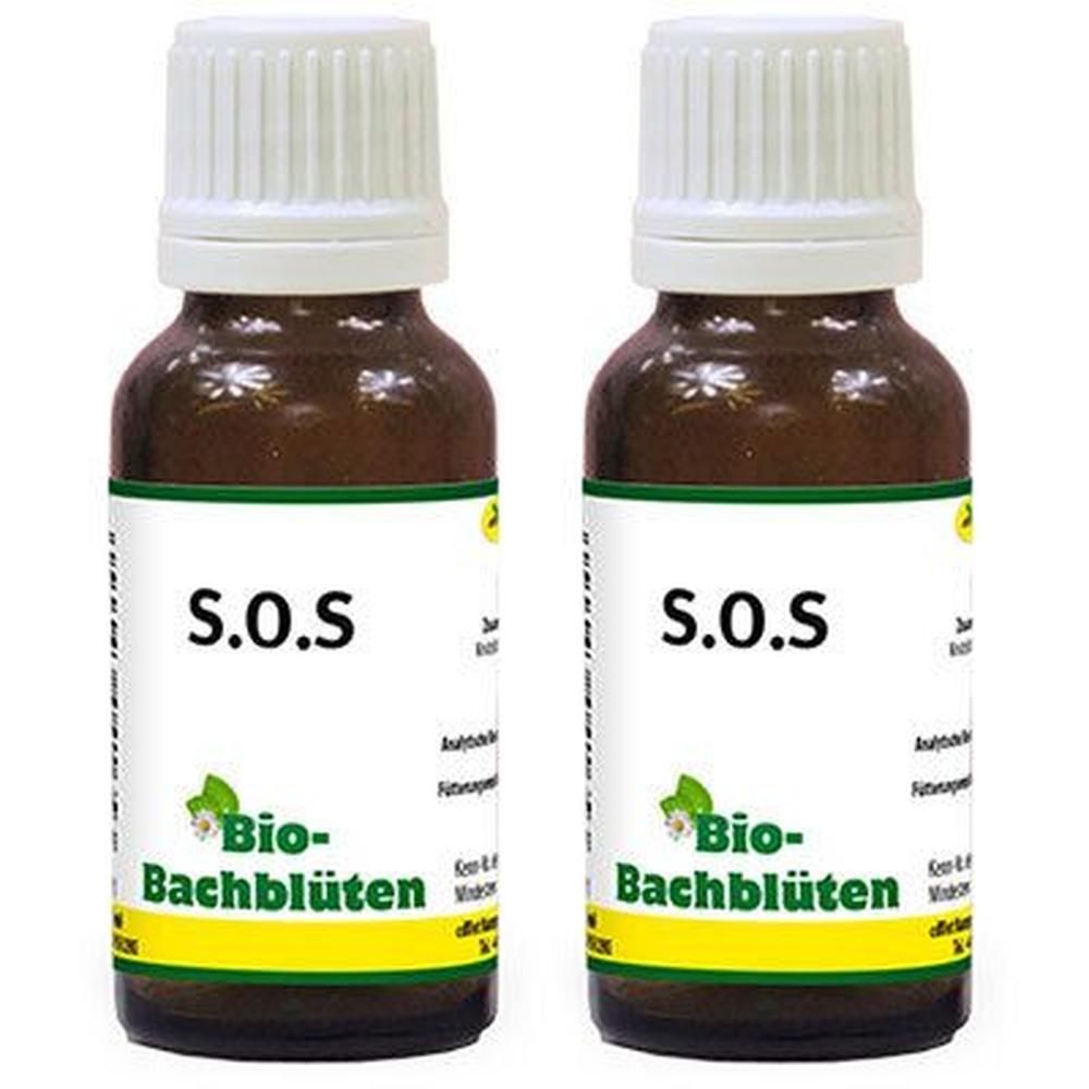 Bachblüten S.o.s flüssig vet. 2x 2x10 ml Flüssigkeit