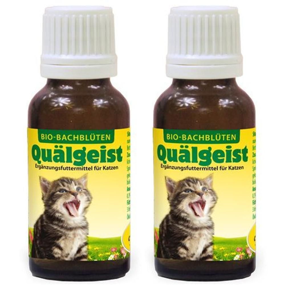 Bachblüten Quälgeist flüssig f.Katzen 2x 2x20 ml Flüssigkeit