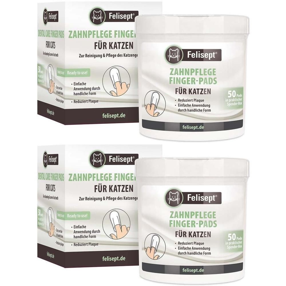 Felisept Zahnpflege Finger-Pads f.Katzen 2x 2x50 St