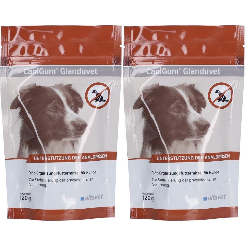 Canigum Glanduvet Diät-Erg.Futterm.Kaudrops f.Hund 2x 2x120 g Kautabletten