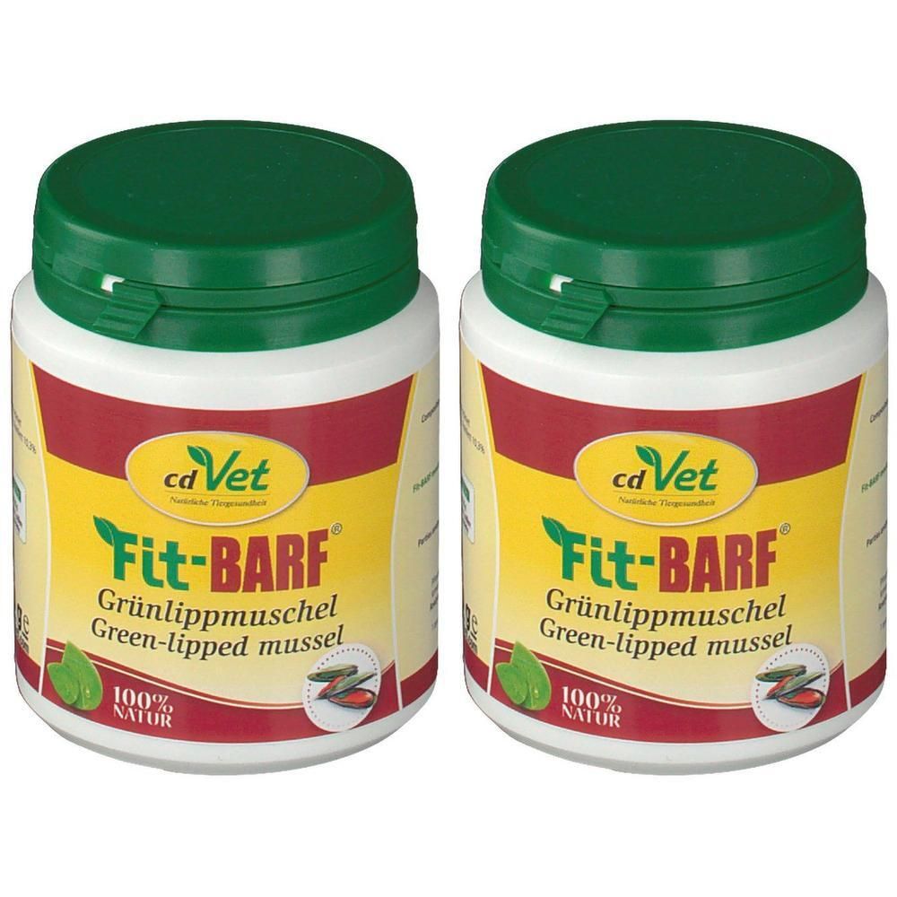 Fit-Barf Grünlippmuschel Pulver f.Hunde/Katzen 2x 2x100 g