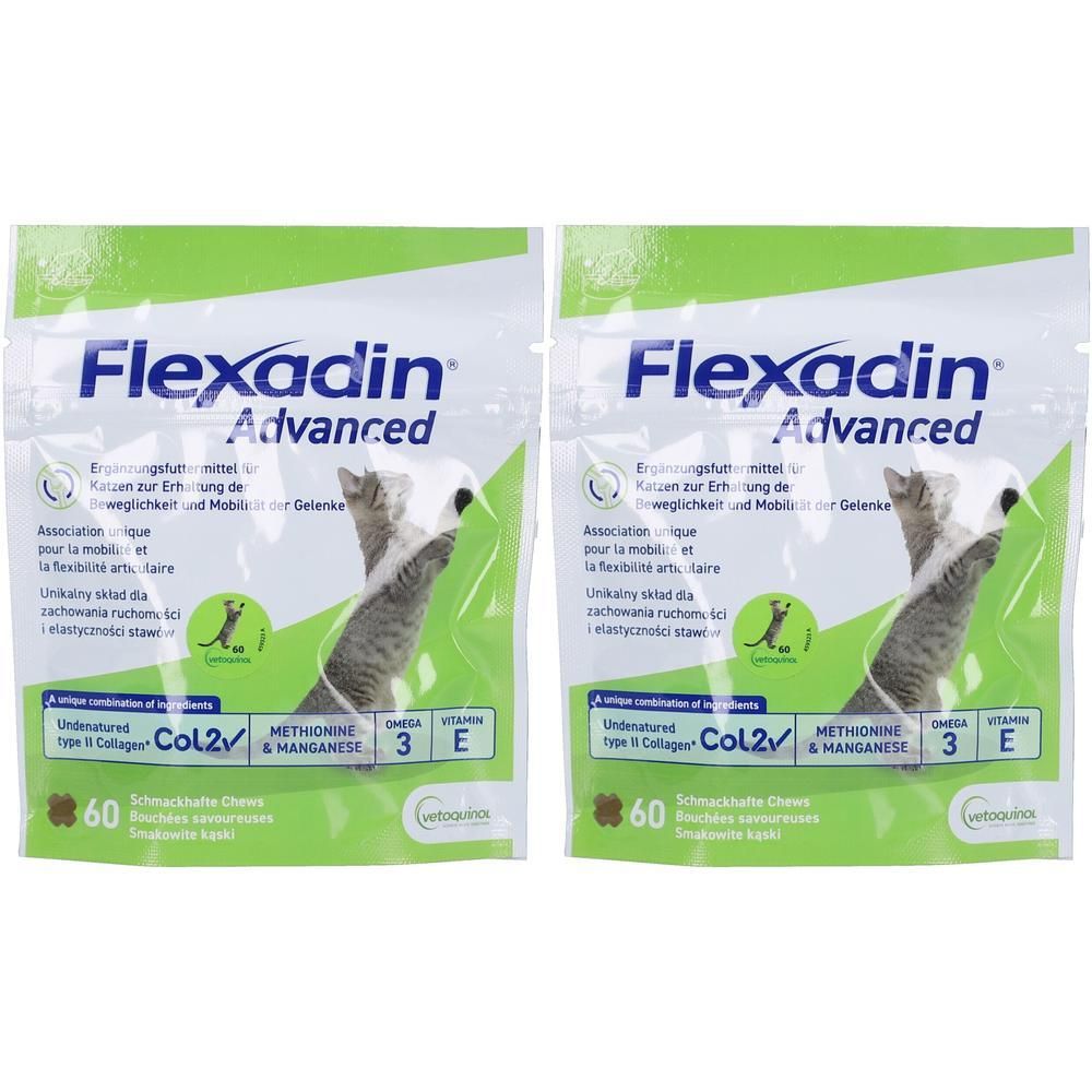 Flexadin Advanced Chews Erg.Futterm.f.Katzen 2x 2x1x60 St Kautabletten