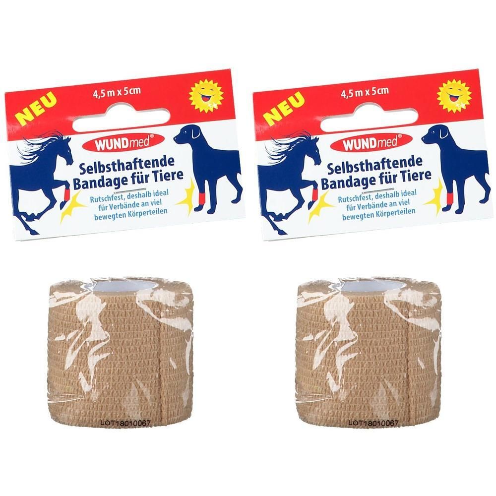 Bandage f.Tiere selbsthaftend 5 cmx4,5 m farb.sor. 2x 2x1 St Bandage(s)