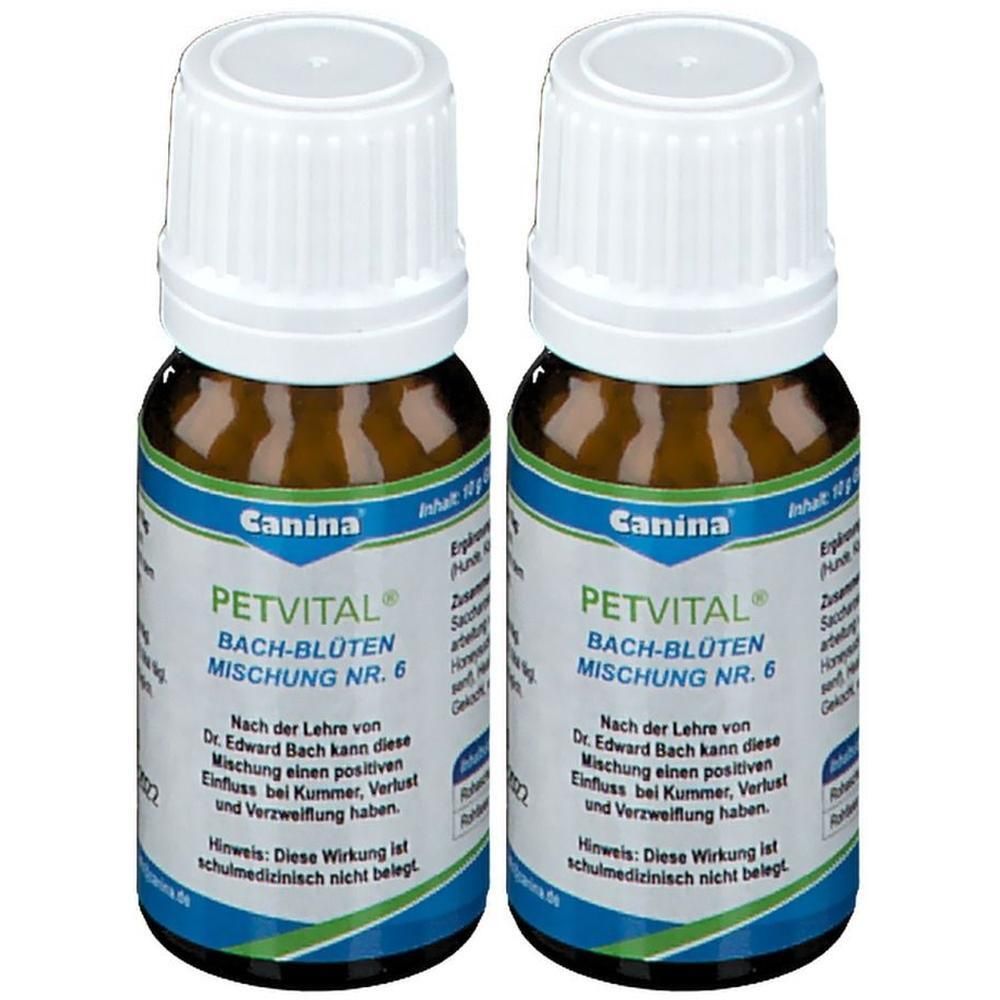 Petvital Bachblüten Nr.6 Globuli vet. 2x 2x10 g