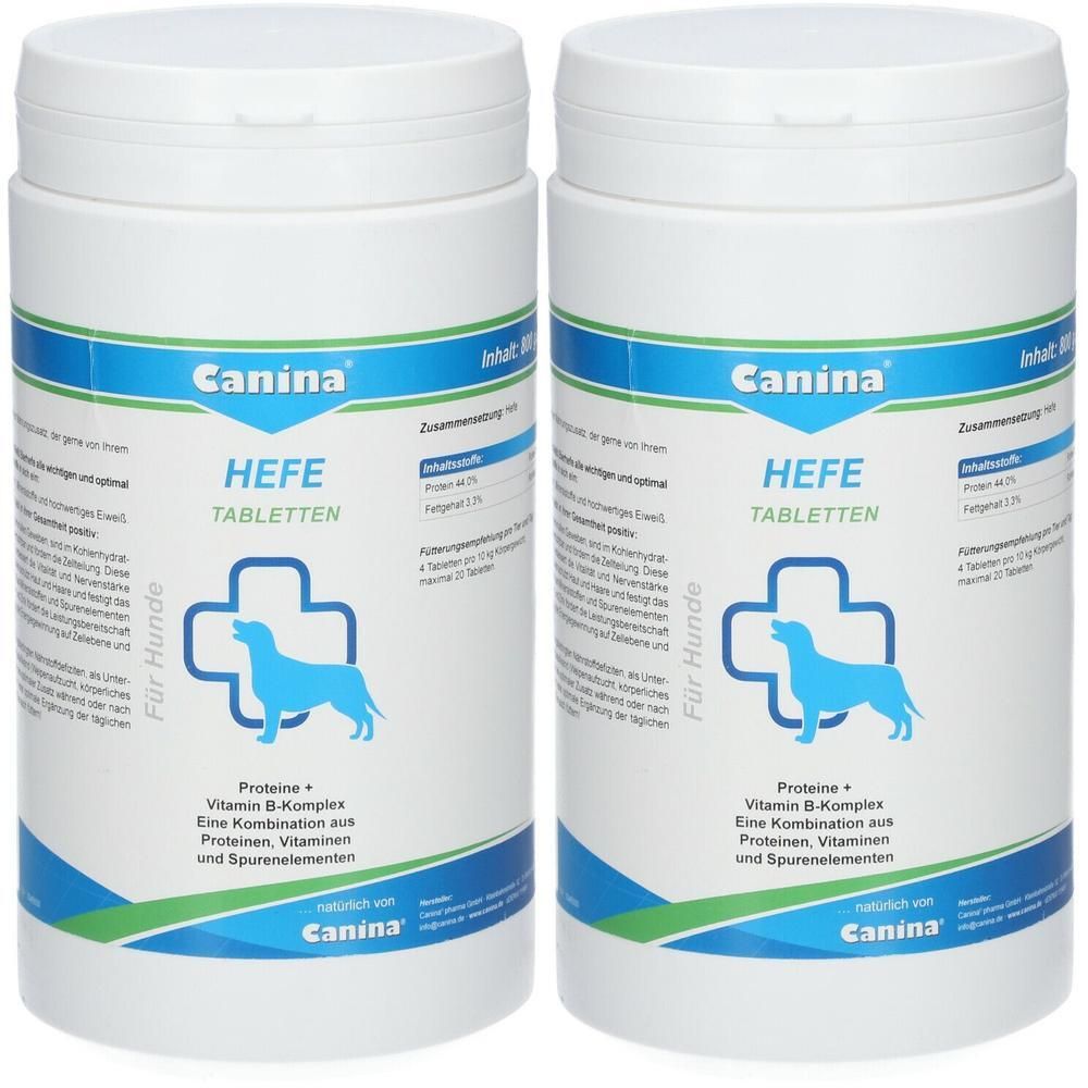 Hefe Tabletten vet. 2x 2x800 g