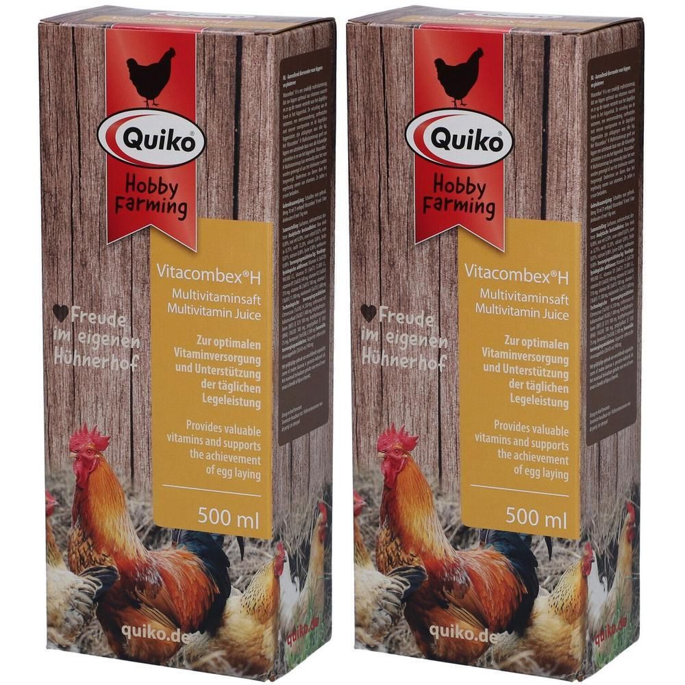 Quiko Hobby Farming Vitacombex H Multivit.Saft vet 2x 2x500 ml Flüssigkeit