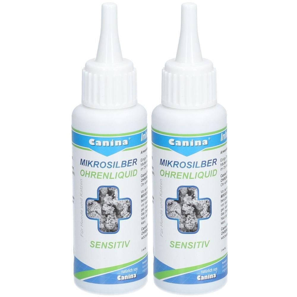 Mikrosilber Ohrenliquid vet. 2x 2x50 ml Liquidum